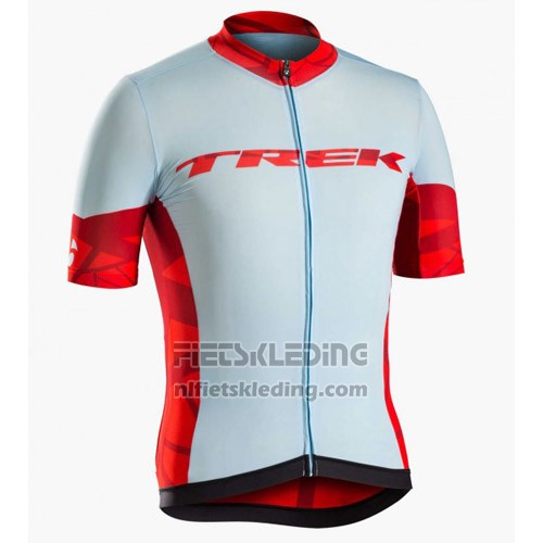 2016 Fietskleding Trek Bontrager Blauw en Rood Korte Mouwen en Koersbroek